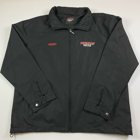 Discount‎ Tire Windbreaker Jacket Men's Large Employee Uniform Embroidered - Picture 1 of 9